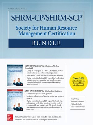 cover image of SHRM-CP/SHRM-SCP Certification Bundle
